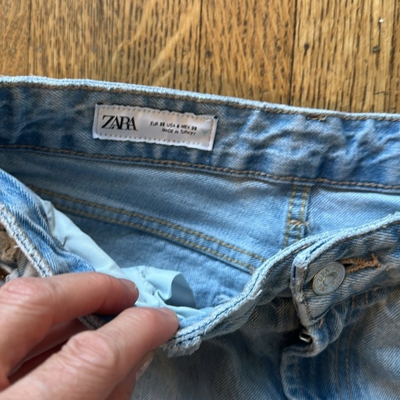 Zara Jeans Full Length straight leg Jean size 4 - Picture 3 of 9